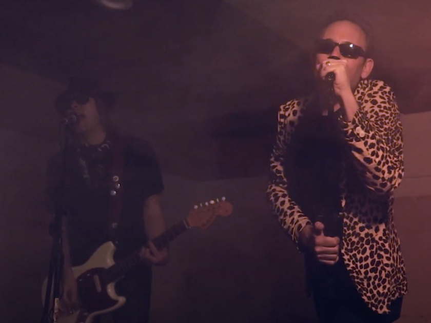 monty and paul jamming in the basement video still